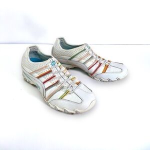 Skechers Rainbow Biker Bungee Slip On Comfort Slides Sneakers Mules, Size 10